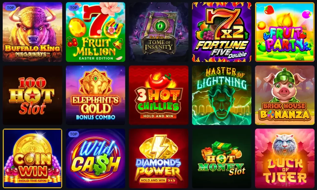 Online Games at SlotLords Casino