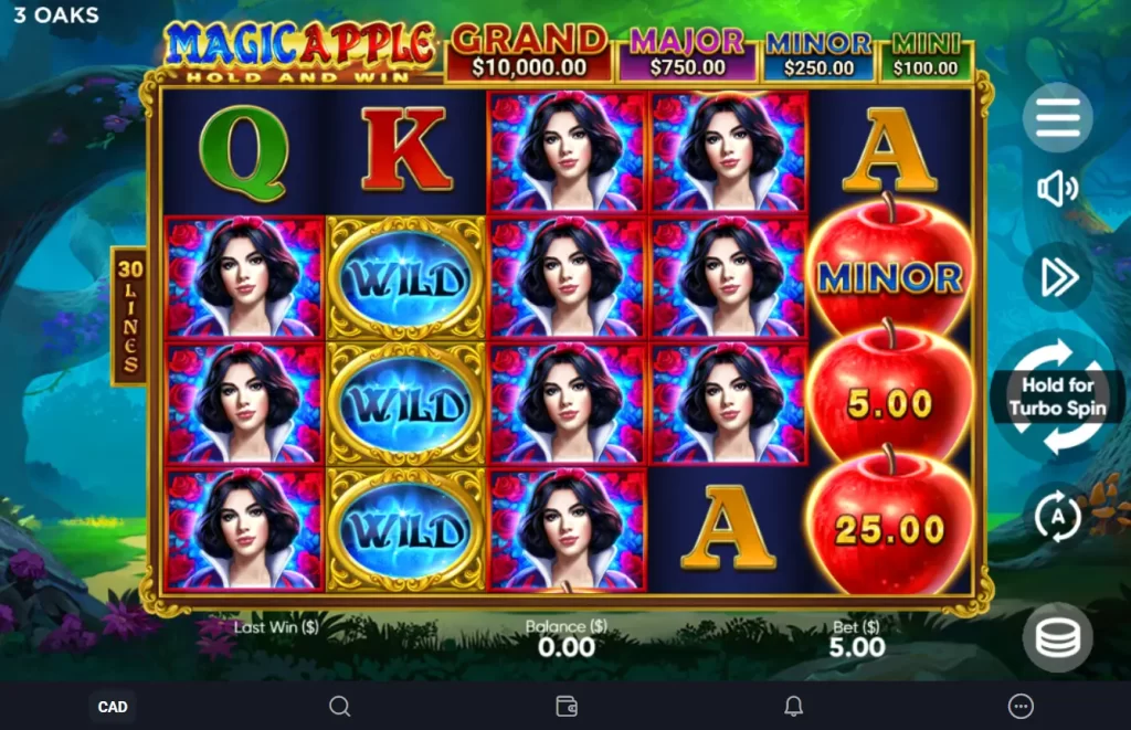 Magic Apple Hold and Win